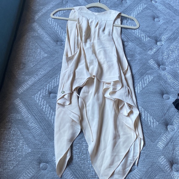 100% silk cream wrap vest - Picture 7 of 7